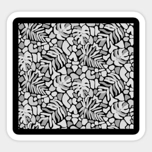 Matisse Black and White Tropical Leaves Sticker